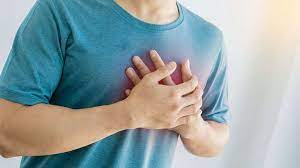 chest pain or discomfort