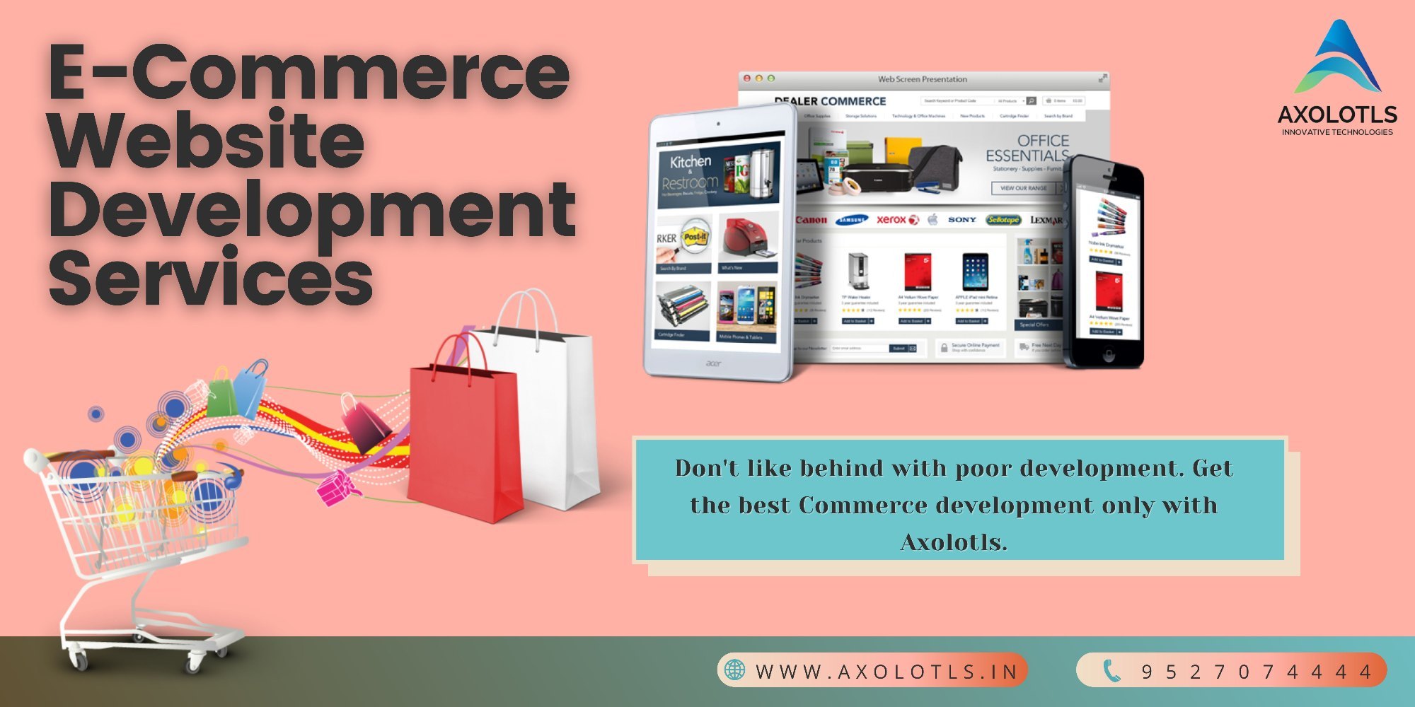 Laravel,Wordpress Responsive Ecommerce Website Des