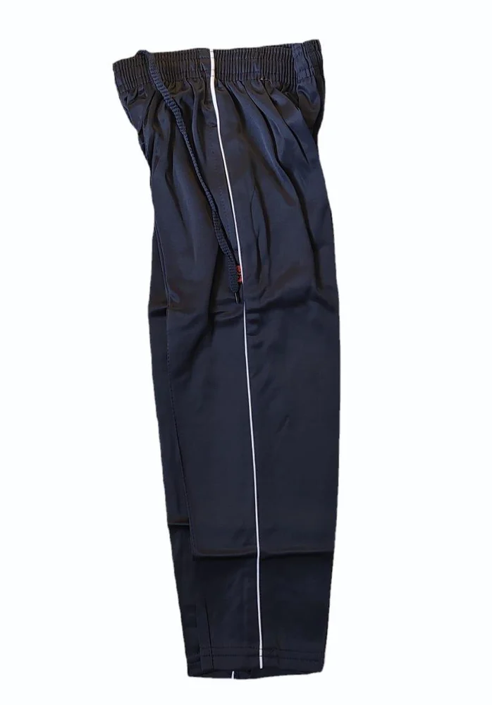 Unisex Navy Blue Polyester Sports Track Pants