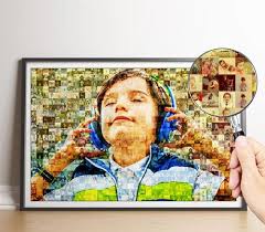 Wooden Customized Mosaic Photo Frame