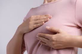 Thickening or swelling of part of the breast